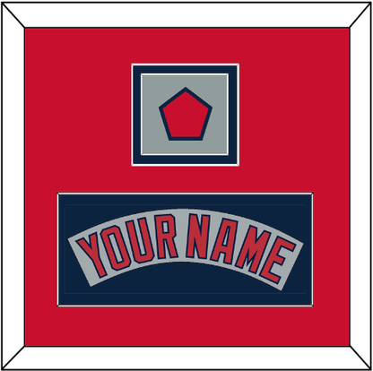 Boston Nameplate & Logo Patch - Road Gray (1992-2008) - Signature Tier 3