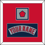 Boston Nameplate & Logo Patch - Road Gray (1992-2008) - Double Mat 3