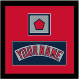 Boston Nameplate & Logo Patch - Road Gray (1992-2008) - Double Mat 3
