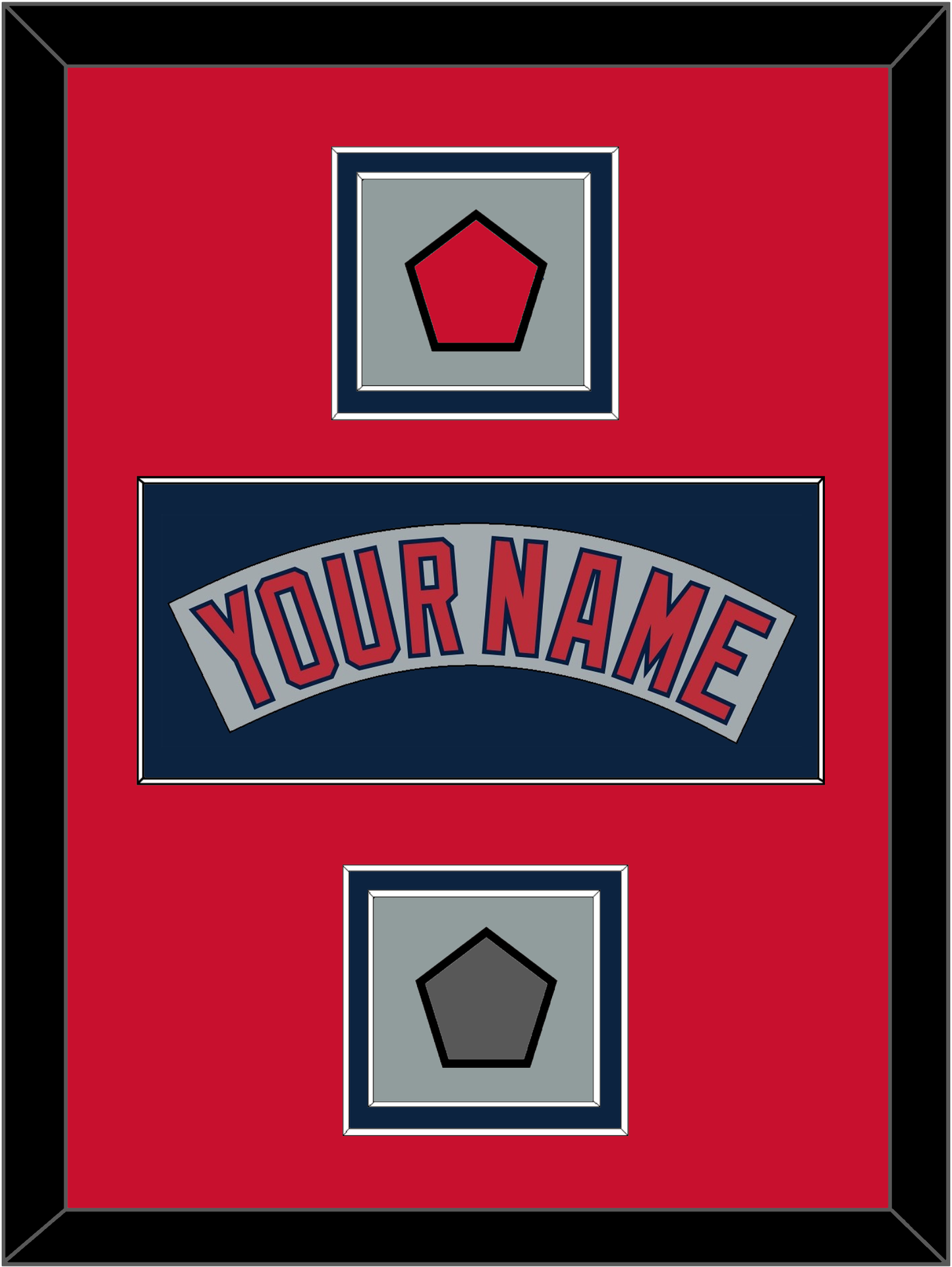 Boston Nameplate, Logo Patch & World Series Jersey Patch - Road Gray (1992-2008) - Signature Tier 3