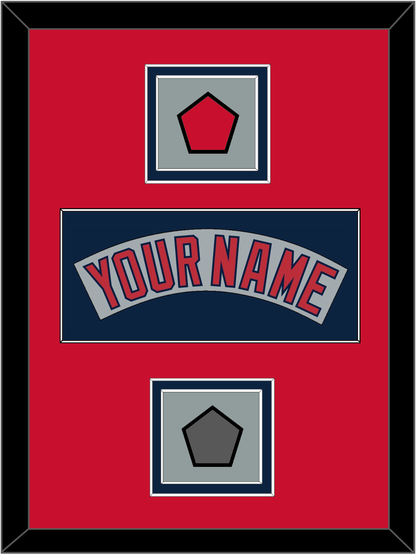 Boston Nameplate, Logo Patch & World Series Jersey Patch - Road Gray (1992-2008) - Signature Tier 3