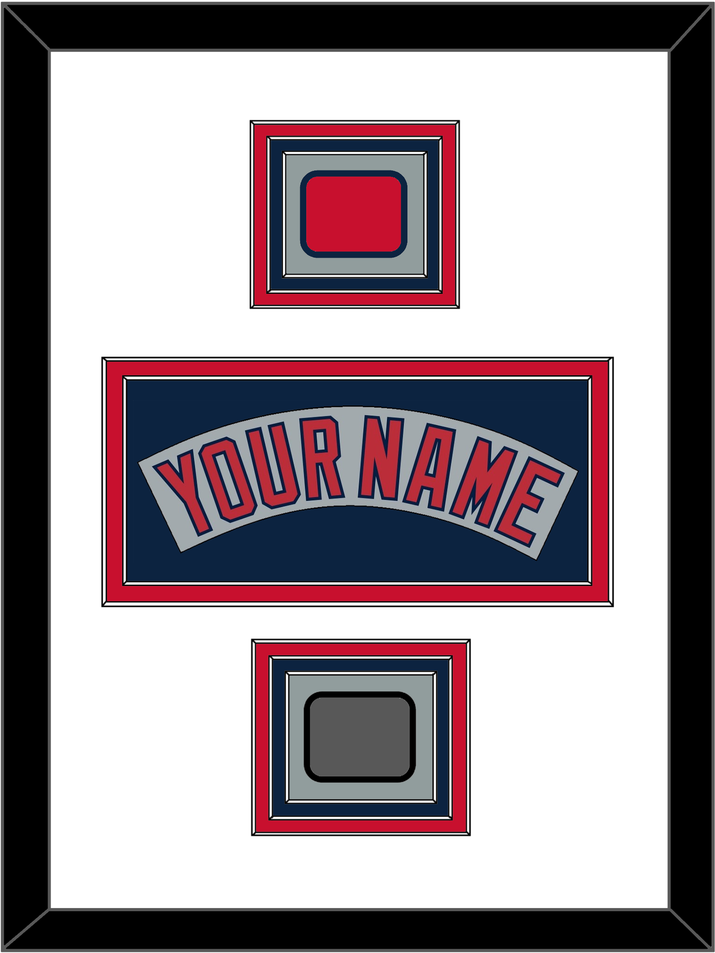 Boston Nameplate, Logo Patch & World Series Jersey Patch - Road Gray (1992-2008) - Premier Tier 1