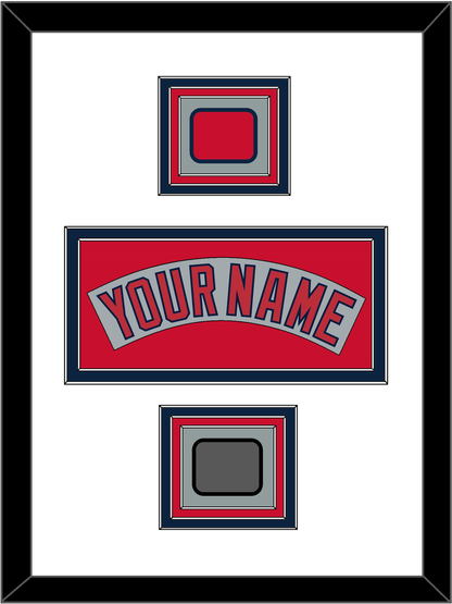 Boston Nameplate, Logo Patch & World Series Champions Patch - Road Gray (1992-2008) - Premier Tier 2