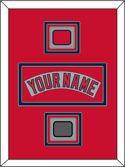 Boston Nameplate, Logo Patch & World Series Champions Patch - Road Gray (1992-2008) - Premier Tier 3