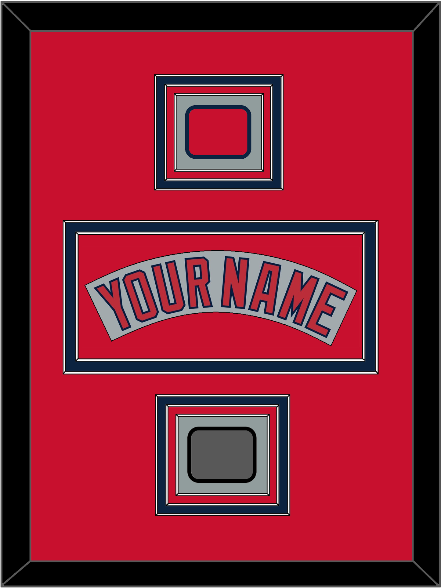 Boston Nameplate, Logo Patch & World Series Champions Patch - Road Gray (1992-2008) - Premier Tier 3