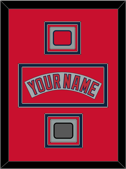Boston Nameplate, Logo Patch & World Series Jersey Patch - Road Gray (1992-2008) - Premier Tier 3