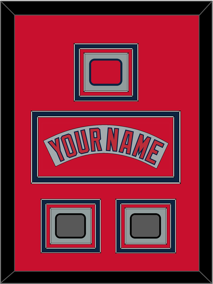 Boston Nameplate, Logo Patch & Two World Series Jersey Patches - Road Gray (1992-2008) - Premier Tier 3