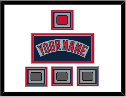 Boston Nameplate, Logo Patch & Three World Series Champions Patches - Road Gray (1992-2008) - Premier Tier 1
