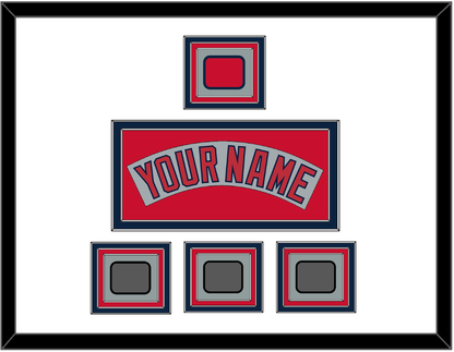 Boston Nameplate, Logo Patch & Three World Series Champions Patches - Road Gray (1992-2008) - Premier Tier 2