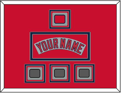 Boston Nameplate, Logo Patch & Three World Series Champions Patches - Road Gray (1992-2008) - Premier Tier 3