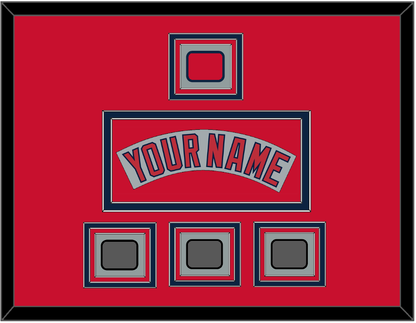 Boston Nameplate, Logo Patch & Three World Series Champions Patches - Road Gray (1992-2008) - Premier Tier 3