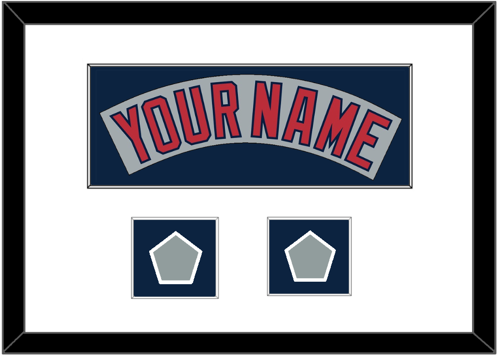 Boston Nameplate & Two World Series Jersey Patches - Road Gray (1992-2008)- Essential Tier 1