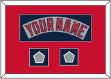 Boston Nameplate & Two World Series Champions Patches - Road Gray (1992-2008)- Single Mat 3
