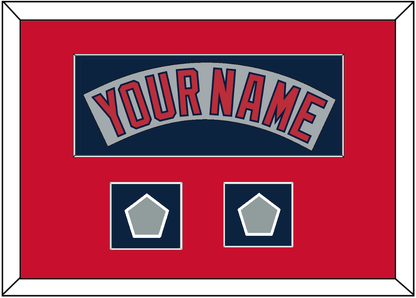 Boston Nameplate & Two World Series Jersey Patches - Road Gray (1992-2008)- Essential Tier 3