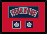 Boston Nameplate & Two World Series Champions Patches - Road Gray (1992-2008)- Single Mat 3