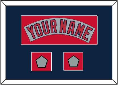 Boston Nameplate & Two World Series Jersey Patches - Road Gray (1992-2008)- Essential Tier 4