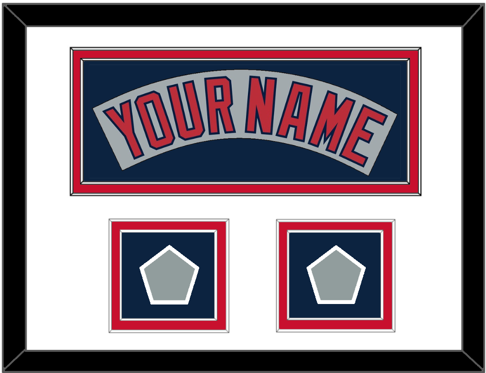 Boston Nameplate & Two World Series Champions Patches - Road Gray (1992-2008)- Signature Tier 1