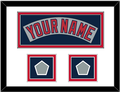 Boston Nameplate & Two World Series Champions Patches - Road Gray (1992-2008)- Signature Tier 1