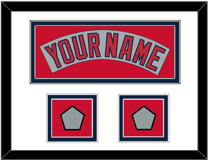 Boston Nameplate & Two World Series Jersey Patches - Road Gray (1992-2008)- Signature Tier 2