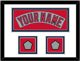 Boston Nameplate & Two World Series Champions Patches - Road Gray (1992-2008)- Double Mat 2