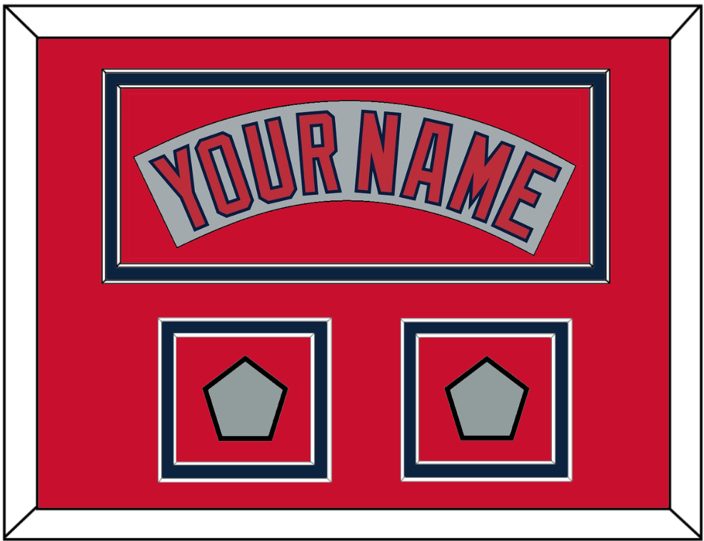 Boston Nameplate & Two World Series Champions Patches - Road Gray (1992-2008)- Signature Tier 3