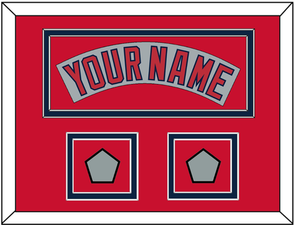 Boston Nameplate & Two World Series Champions Patches - Road Gray (1992-2008)- Signature Tier 3