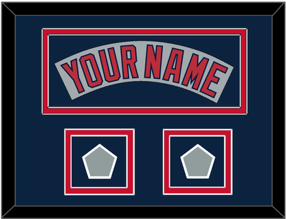 Boston Nameplate & Two World Series Champions Patches - Road Gray (1992-2008)- Signature Tier 4