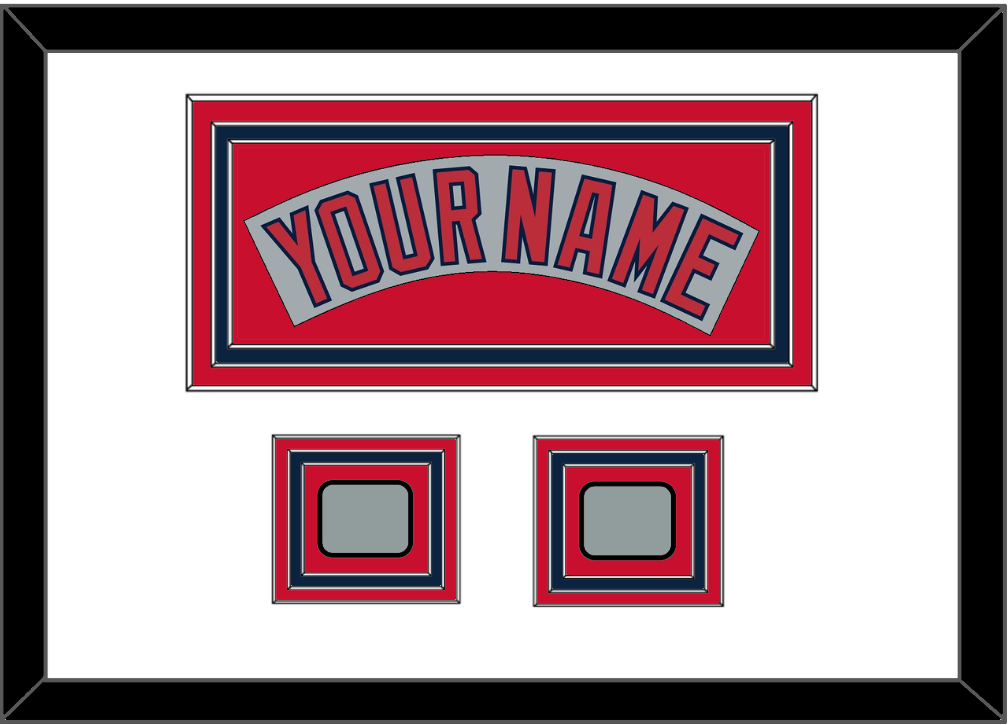Boston Nameplate & Two World Series Jersey Patches - Road Gray (1992-2008)- Premier Tier 2