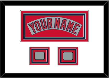 Boston Nameplate & Two World Series Jersey Patches - Road Gray (1992-2008)- Premier Tier 2