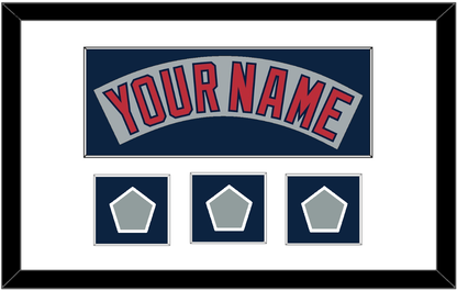 Boston Nameplate & Three World Series Jersey Patches - Road Gray (1992-2008)- Essential Tier 1