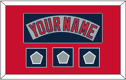Boston Nameplate & Three World Series Jersey Patches - Road Gray (1992-2008)- Essential Tier 3