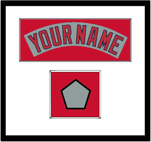 Boston Nameplate & World Series Jersey Patch - Road Gray (1990-2008)- Essential Tier 1