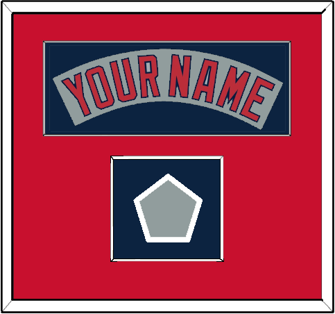 Boston Nameplate & World Series Jersey Patch - Road Gray (1990-2008)- Essential Tier 3