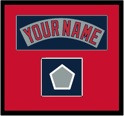 Boston Nameplate & World Series Jersey Patch - Road Gray (1990-2008)- Essential Tier 3