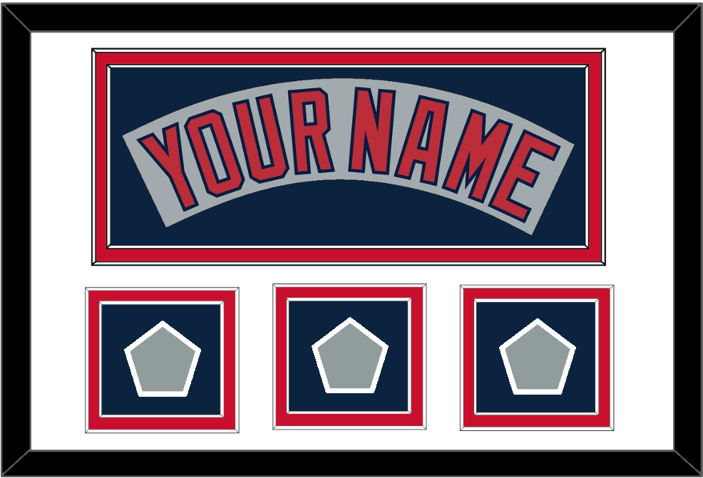 Boston Nameplate & Three World Series Jersey Patches - Road Gray (1992-2008)- Signature Tier 1