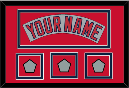 Boston Nameplate & Three World Series Champions Patches - Road Gray (1992-2008)- Signature Tier 3