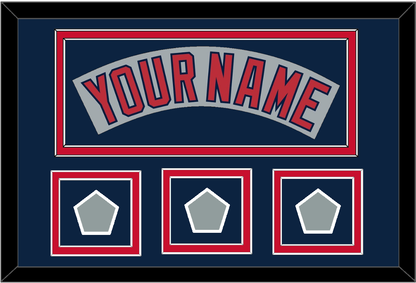 Boston Nameplate & Three World Series Jersey Patches - Road Gray (1992-2008)- Signature Tier 4