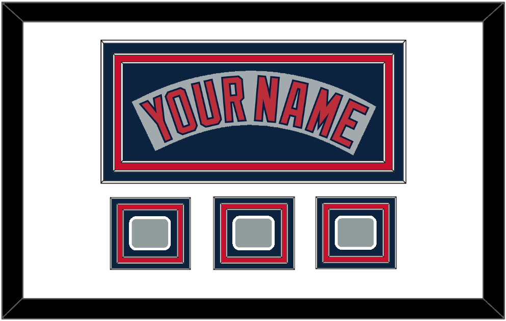 Boston Nameplate & Three World Series Jersey Patches - Road Gray (1992-2008)- Premier Tier 1