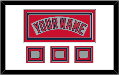 Boston Nameplate & Three World Series Champions Patches - Road Gray (1992-2008)- Premier Tier 2