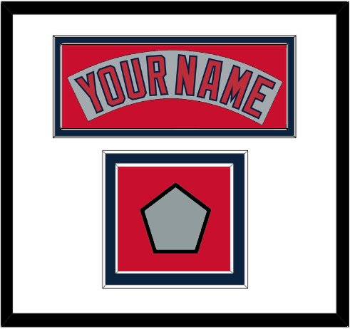 Boston Nameplate & World Series Champions Patch - Road Gray (1992-2008) - Signature Tier 1