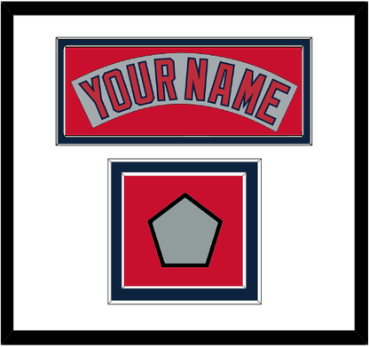Boston Nameplate & World Series Champions Patch - Road Gray (1992-2008) - Signature Tier 1