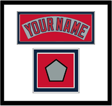 Boston Nameplate & World Series Champions Patch - Road Gray (1992-2008) - Double Mat 1