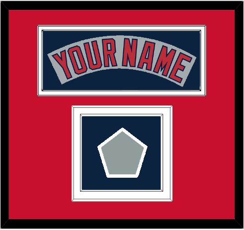 Boston Nameplate & World Series Champions Patch - Road Gray (1992-2008) - Signature Tier 3