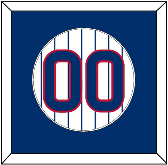 Chicago Number - Home White Pinstripes - Single Mat 1