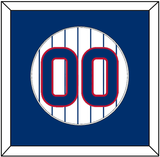 Chicago Number - Home White Pinstripes - Single Mat 1