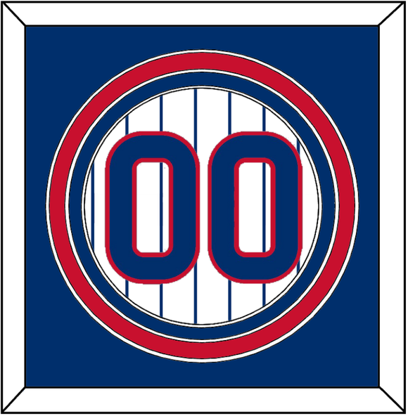 Chicago Number - Home White Pinstripes- Triple Mat 2
