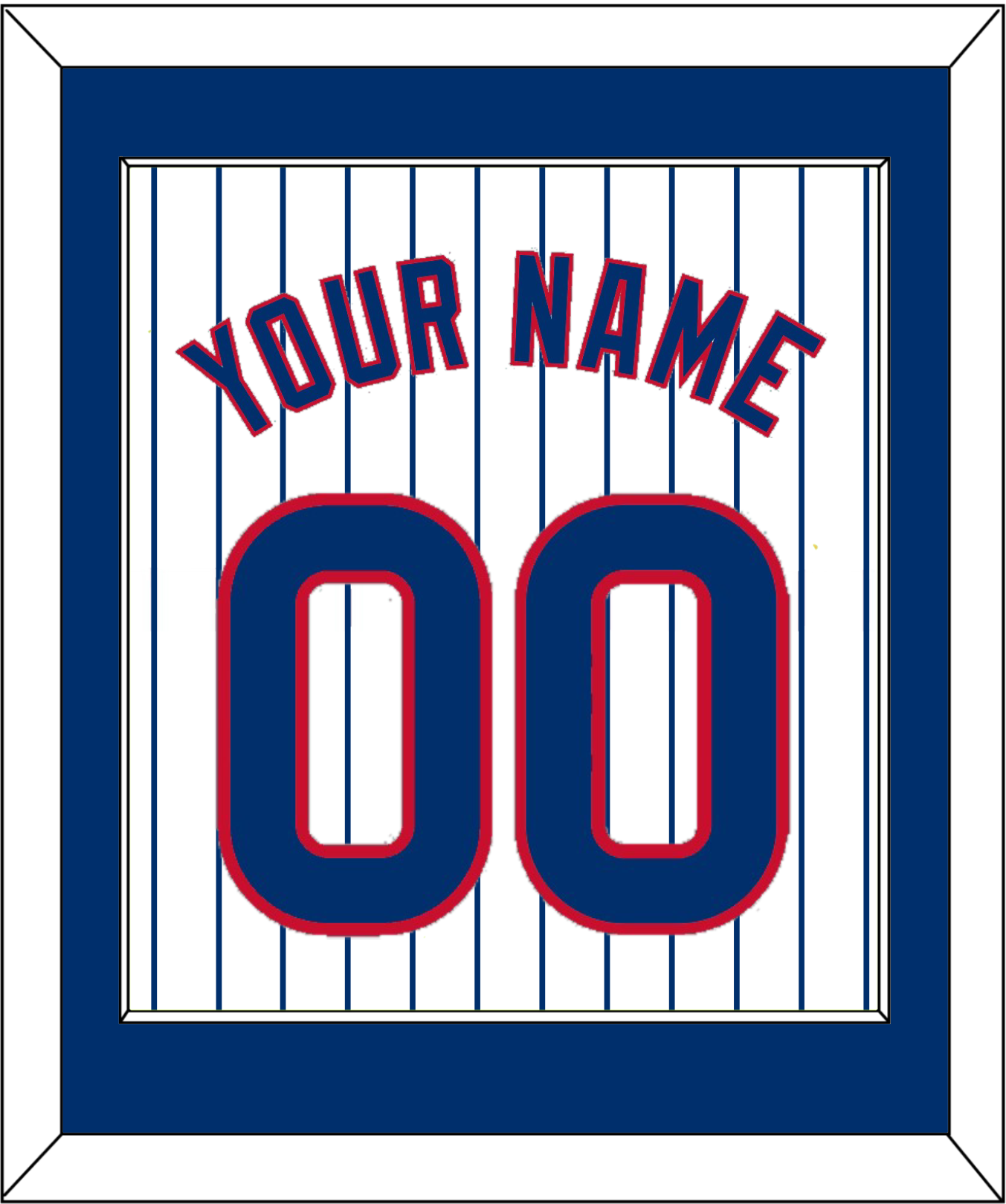 Chicago Name & Number - Home White Pinstripes - Essential Tier 1
