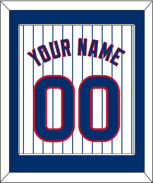 Chicago Name & Number - Home White Pinstripes - Single Mat 1