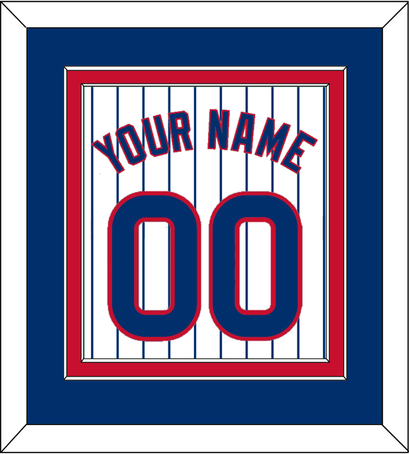 Chicago Name & Number - Home White Pinstripes - Double Mat 2
