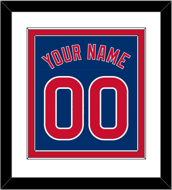 Chicago Name & Number - Alternate Blue - Double Mat 1